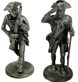 Vintage International Pewter Revolutionary War Figurine 4th Infantry French Army